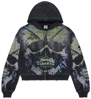 Vale Forever Gravedigger Zip Up Hoodie Black